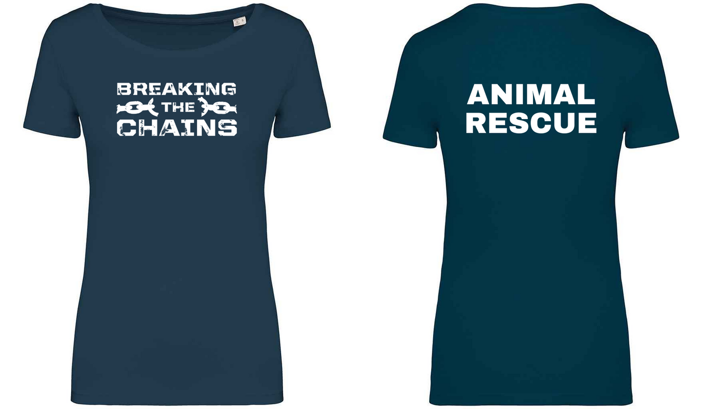 Breaking The Chains: Animal Rescue Ladies T-Shirt