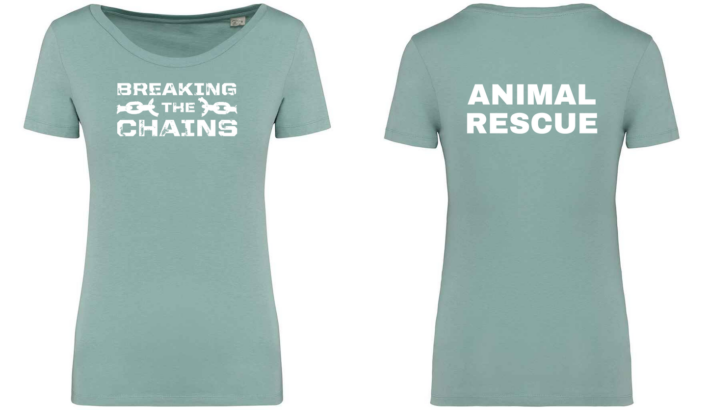 Breaking The Chains: Animal Rescue Ladies T-Shirt