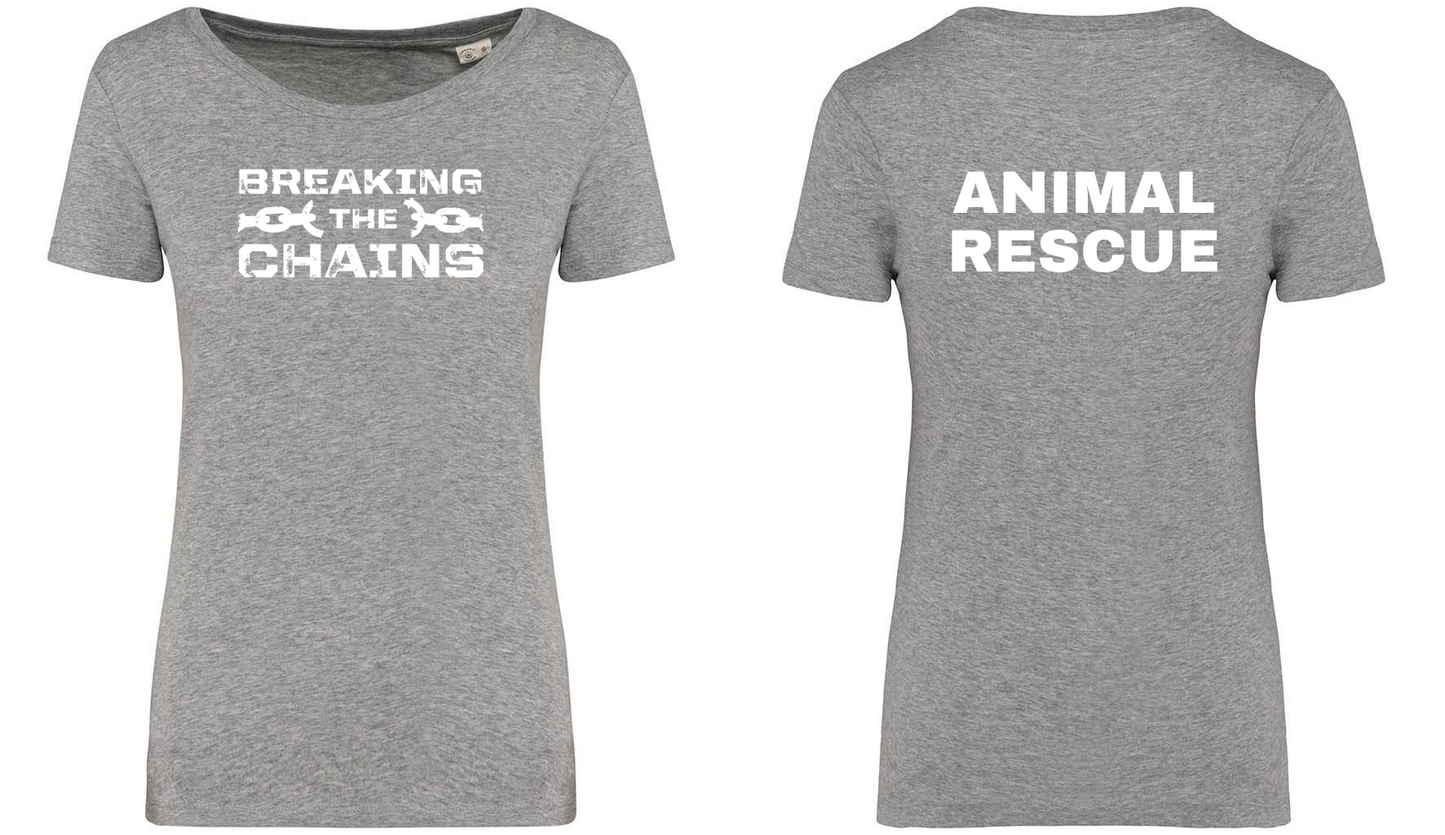 Breaking The Chains: Animal Rescue Ladies T-Shirt