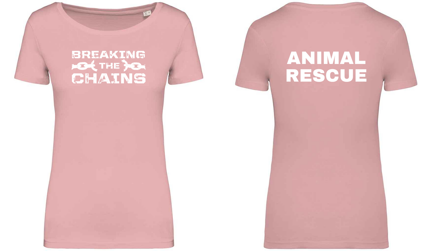 Breaking The Chains: Animal Rescue Ladies T-Shirt