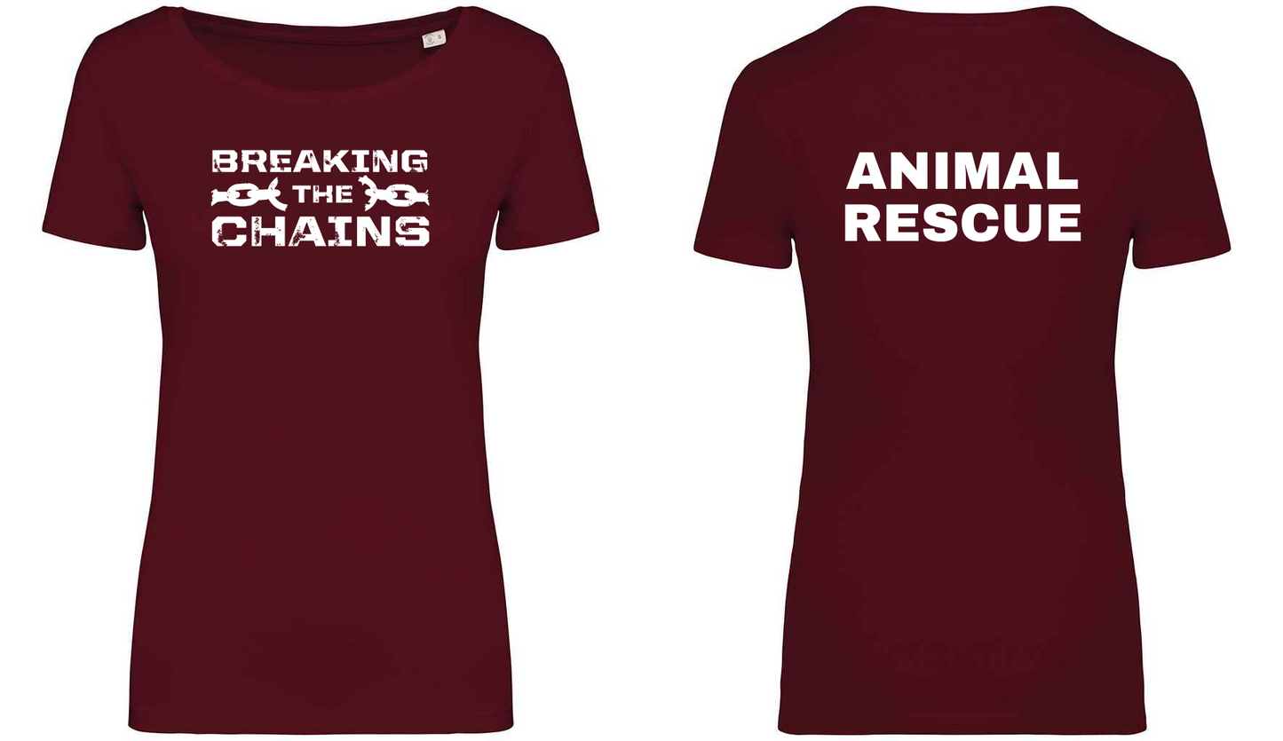 Breaking The Chains: Animal Rescue Ladies T-Shirt