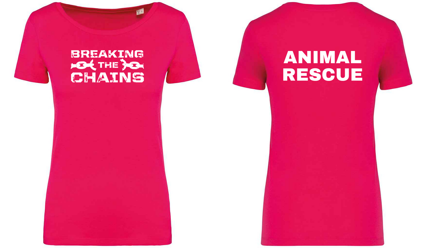 Breaking The Chains: Animal Rescue Ladies T-Shirt