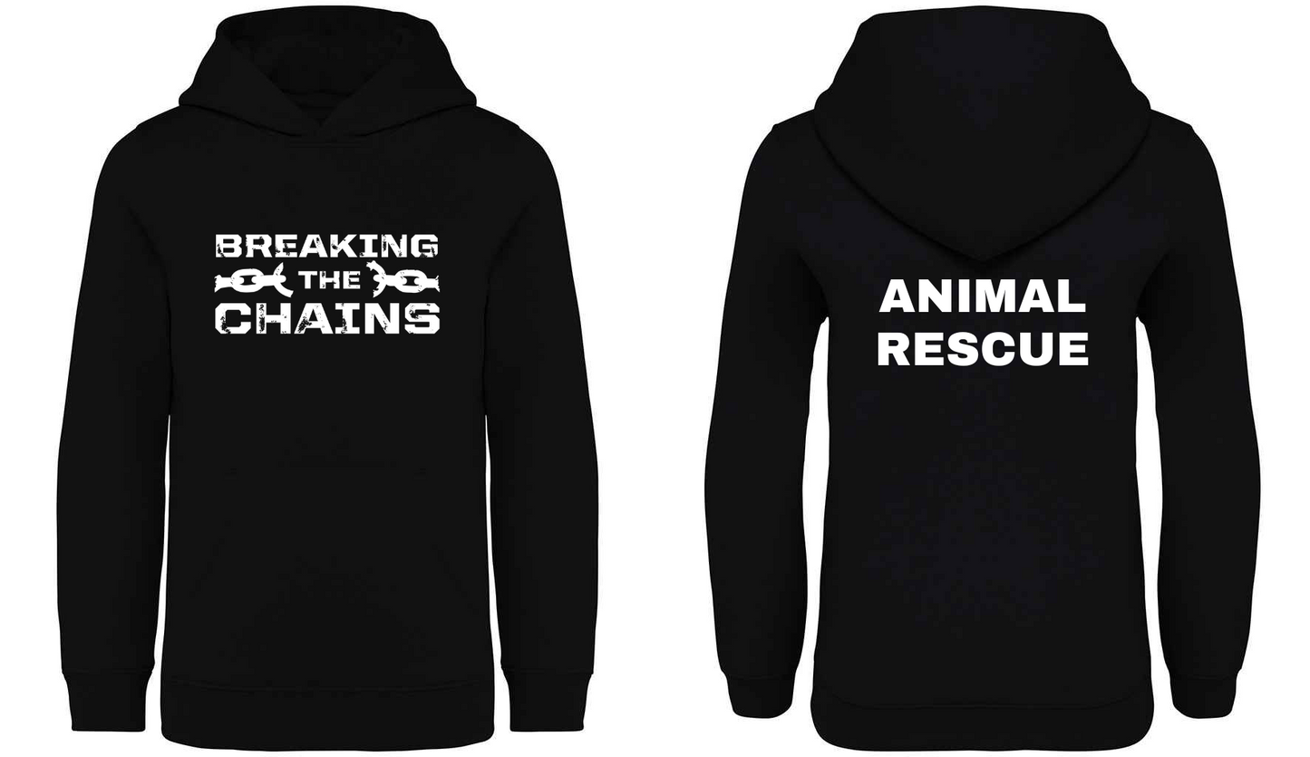 Breaking The Chains: Animal Rescue Kids Hoodie