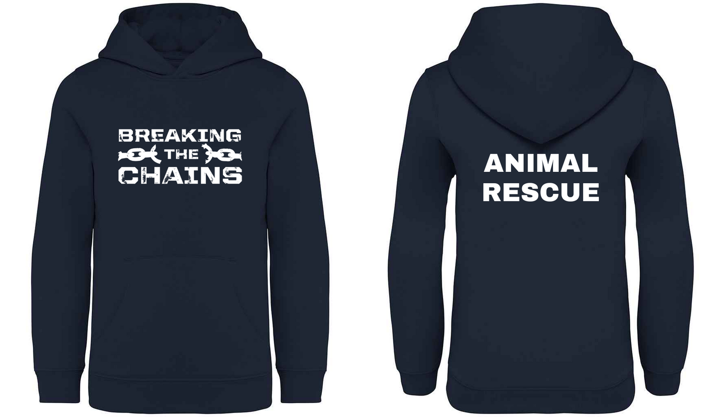 Breaking The Chains: Animal Rescue Kids Hoodie