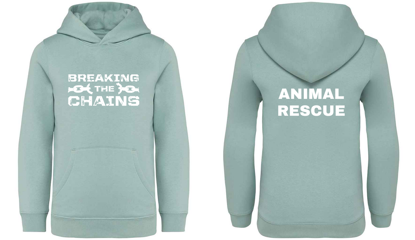 Breaking The Chains: Animal Rescue Kids Hoodie