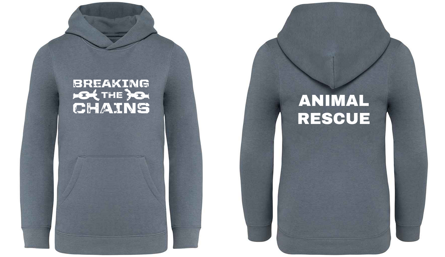 Breaking The Chains: Animal Rescue Kids Hoodie