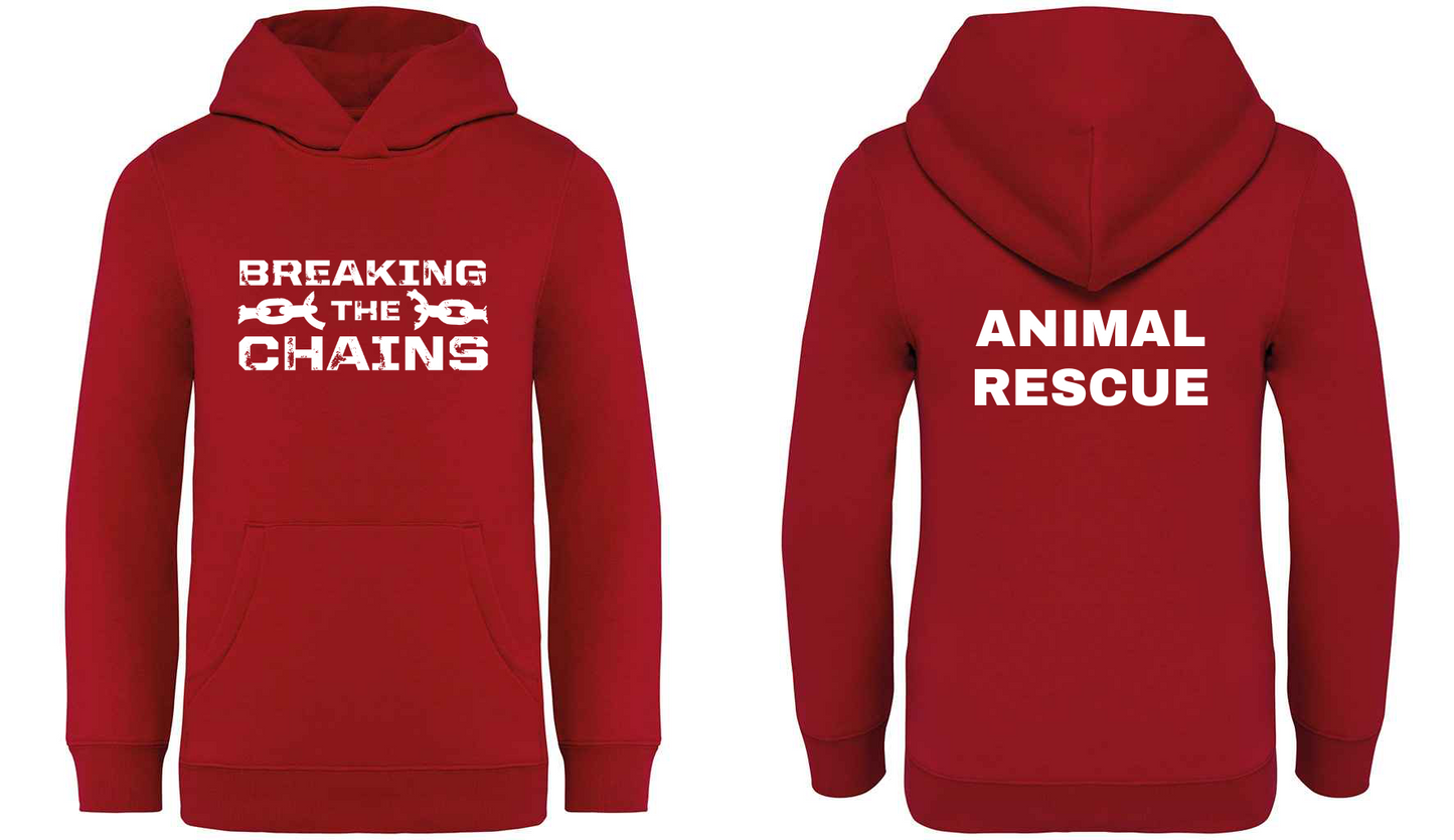 Breaking The Chains: Animal Rescue Kids Hoodie