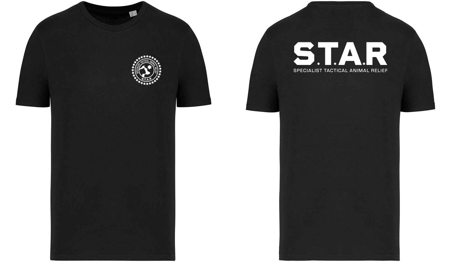 S.T.A.R Print and Logo Unisex T-Shirt