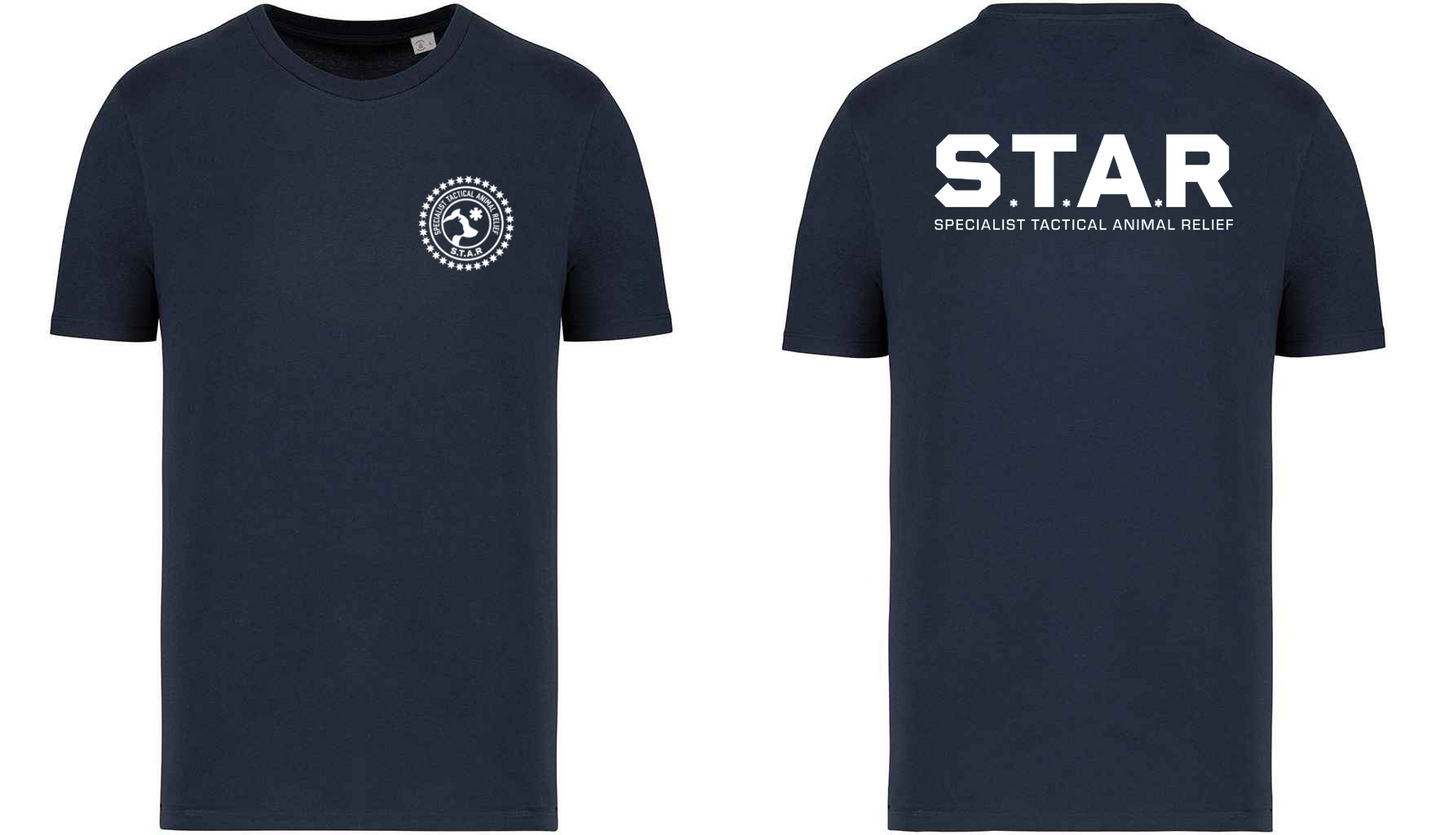 S.T.A.R Print and Logo Unisex T-Shirt