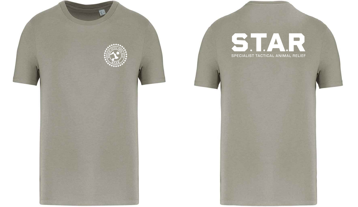 S.T.A.R Print and Logo Unisex T-Shirt