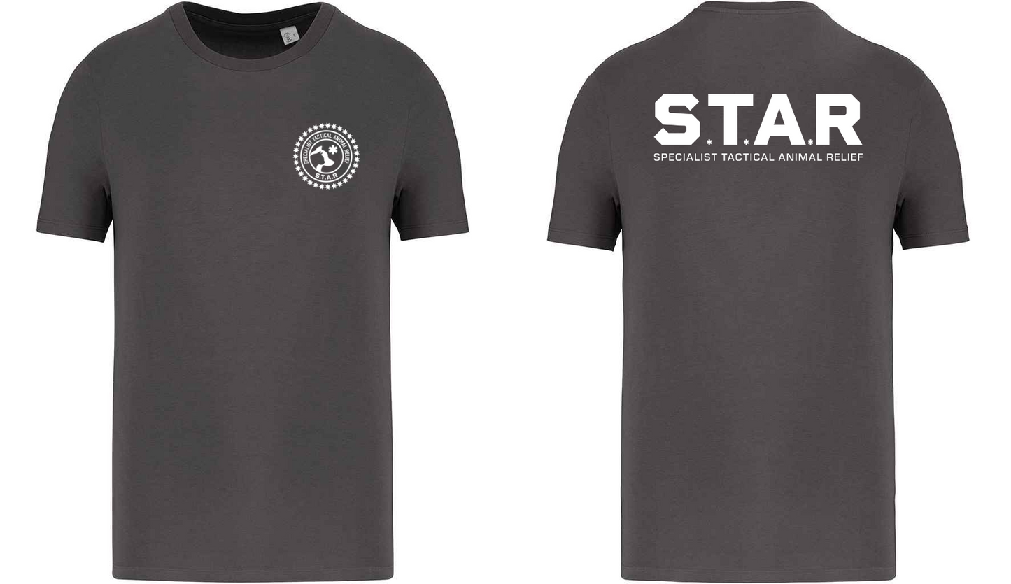 S.T.A.R Print and Logo Unisex T-Shirt