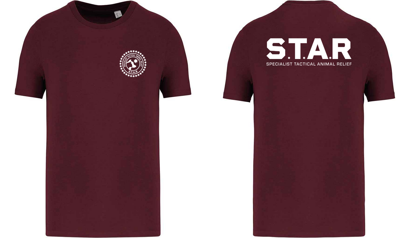 S.T.A.R Print and Logo Unisex T-Shirt