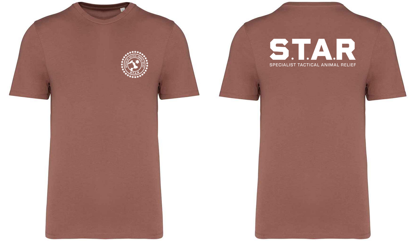 S.T.A.R Print and Logo Unisex T-Shirt