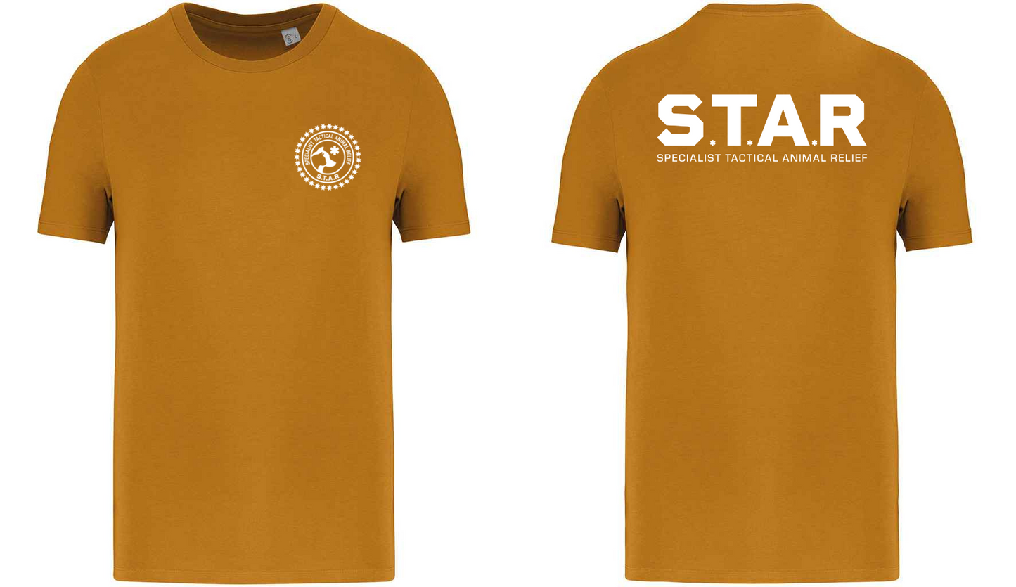 S.T.A.R Print and Logo Unisex T-Shirt